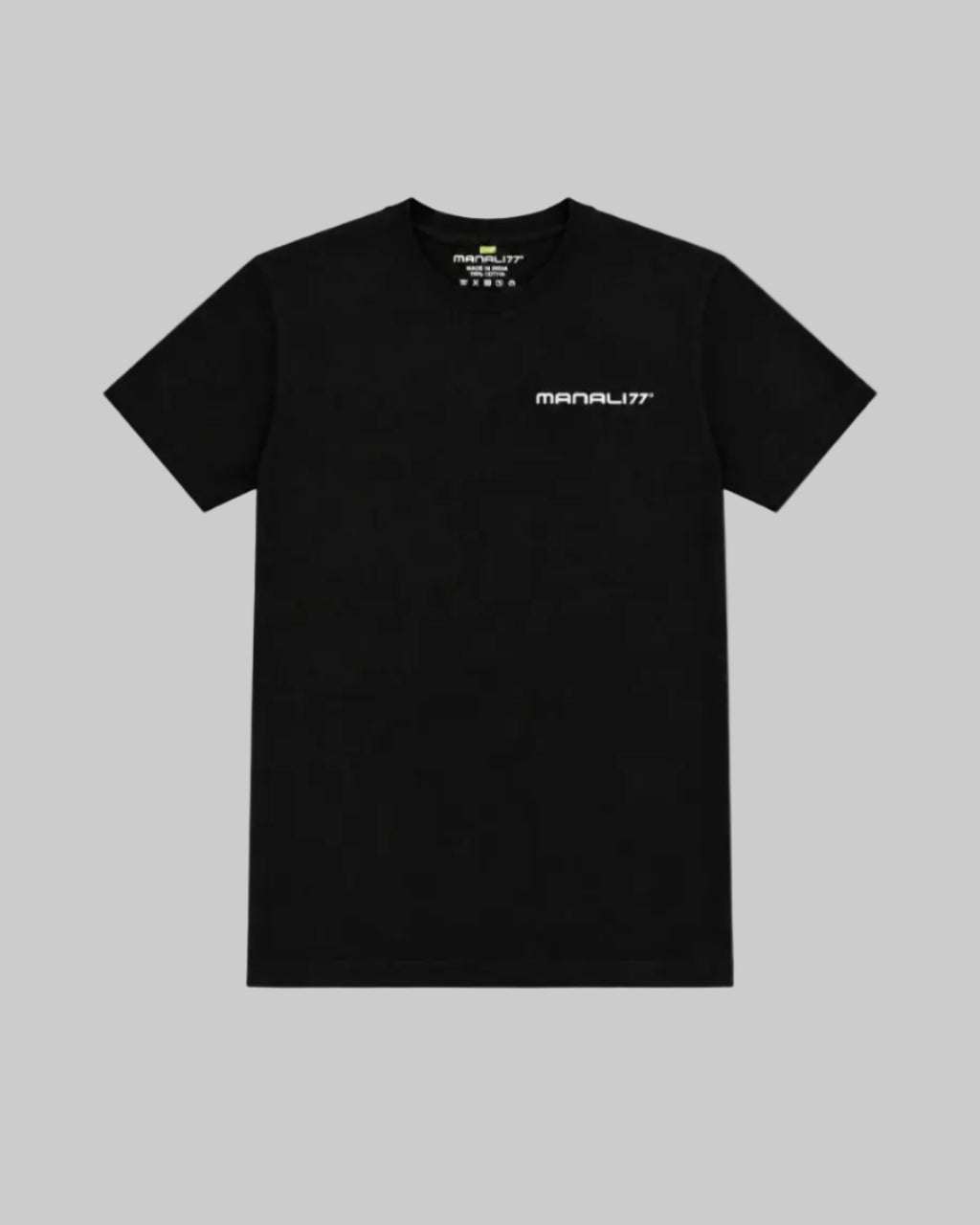 MANALI 77 Core T-Shirt 180 GSM in black, front view